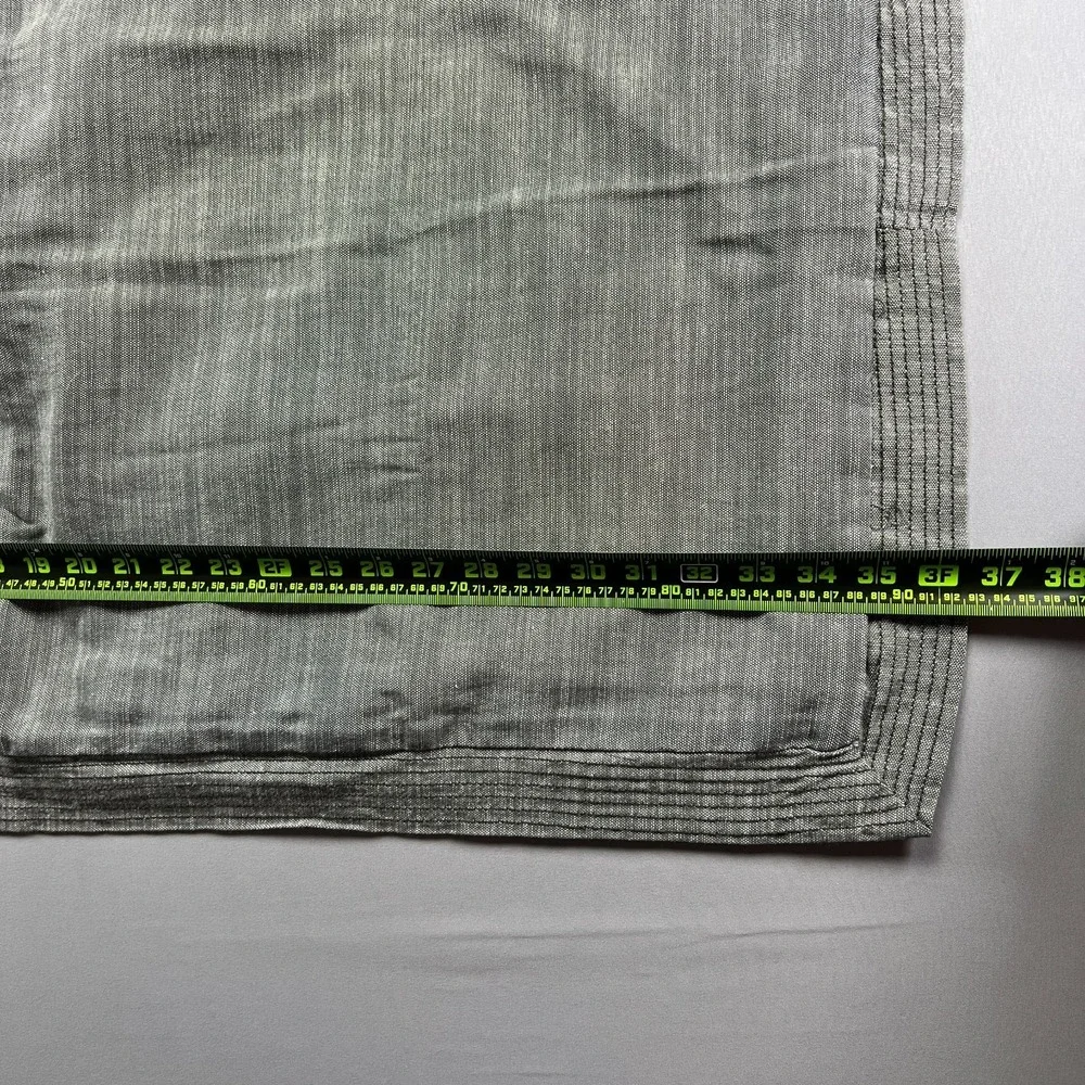 Set Of 2 Threshold King Pillow Shams Gray Cotton Blend Textured Border (21